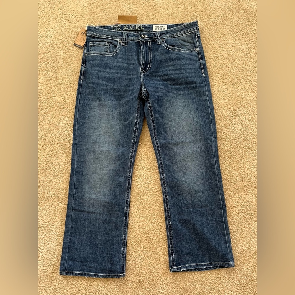 Men's Axel Slim Boot Jeans. Size 36x30